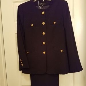 Kasper Black Pants' Suit,  size 16